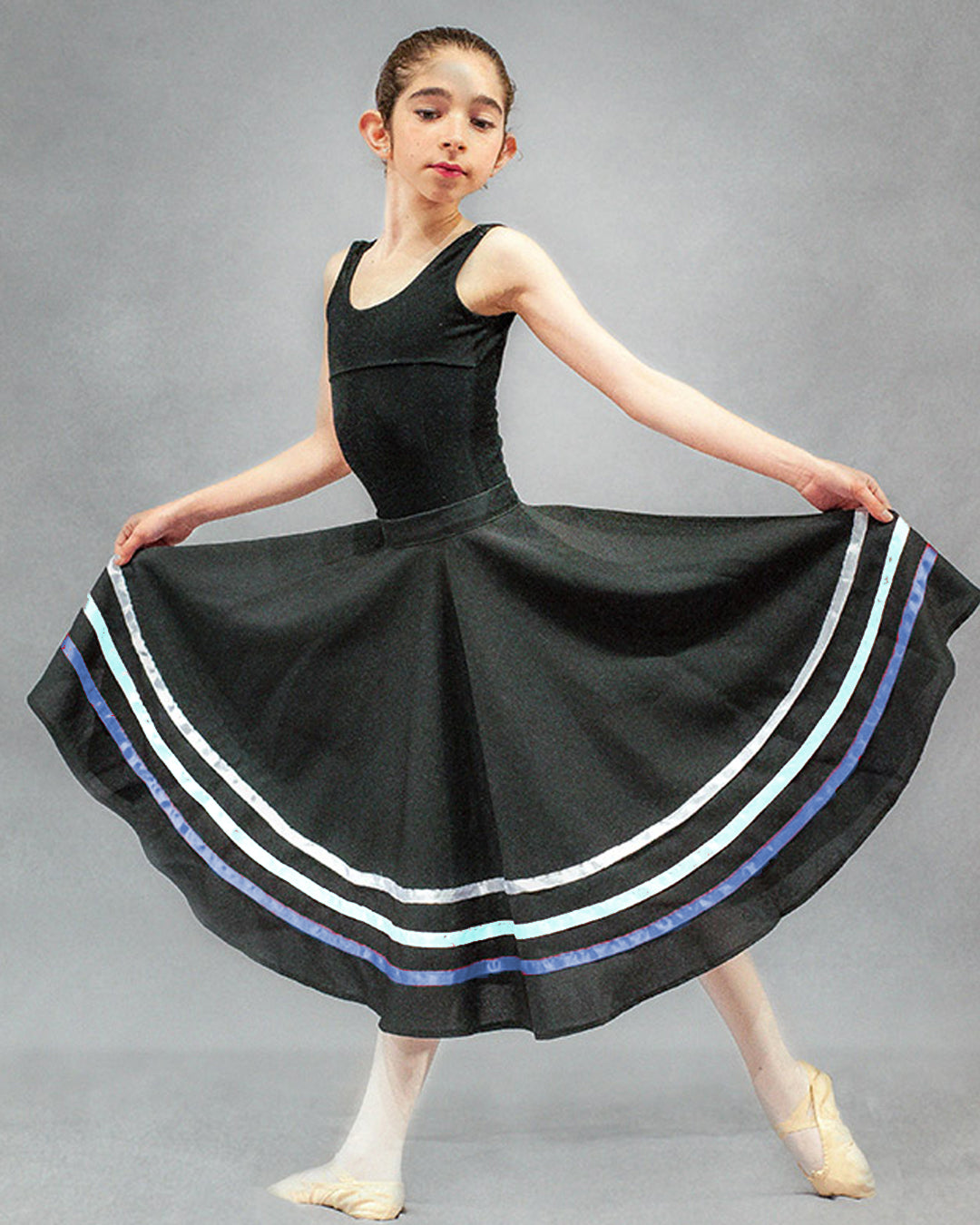 Falda ballet niña celeste - Danza y Más
